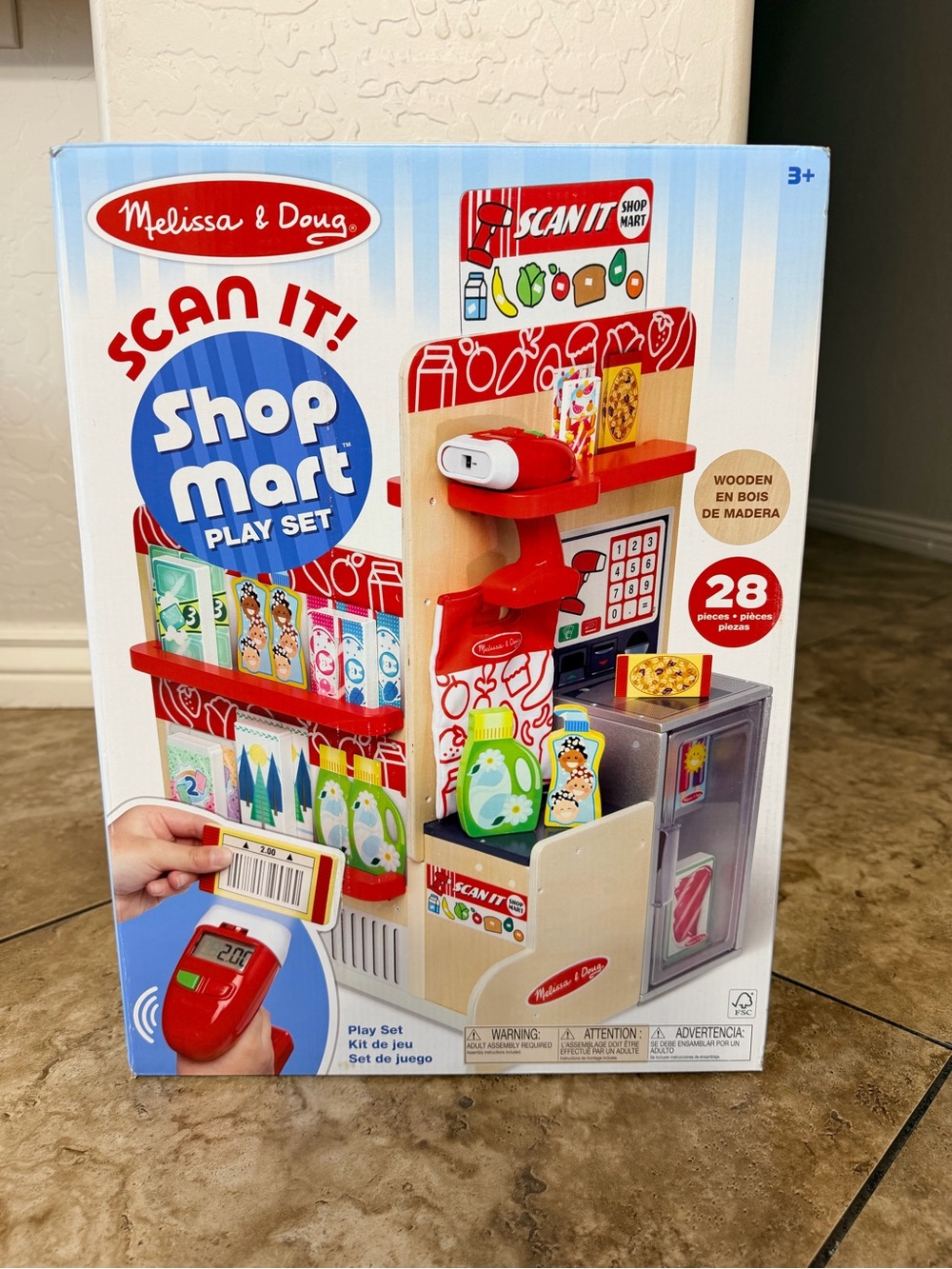 Melissa & Doug Scan It! Shop Mart Play Set - Red, White, Blue